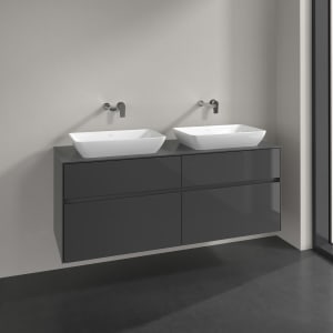Villeroy & Boch Collaro Waschtischunterschrank 140 x 50 cm, mit 4 Auszügen für 2 Venticello Waschtische