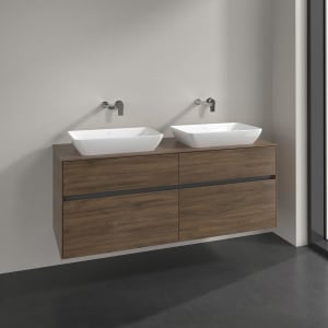 Villeroy & Boch Collaro Waschtischunterschrank 140 x 50 cm, mit 4 Auszügen für 2 Venticello Waschtische