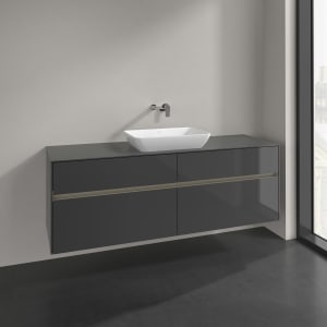 Villeroy & Boch Collaro Waschtischunterschrank 160 x 50 cm, mit 4 Auszügen und LED-Beleuchtung für Venticello Waschtisch