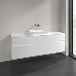 Villeroy & Boch Collaro Waschtischunterschrank 160 x 50 cm, mit 4 Auszügen und LED-Beleuchtung für Venticello Waschtisch