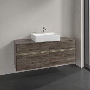 Villeroy & Boch Collaro Waschtischunterschrank 140 x 50 cm, mit 4 Auszügen und LED-Beleuchtung