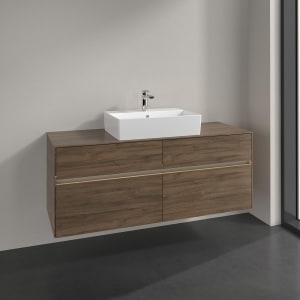 Villeroy & Boch Collaro Waschtischunterschrank 140 x 50 cm, mit 4 Auszügen und LED-Beleuchtung