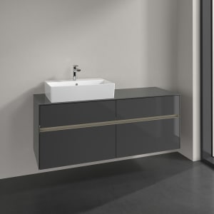 Villeroy & Boch Collaro Waschtischunterschrank 140 x 50 cm, mit 4 Auszügen und LED-Beleuchtung