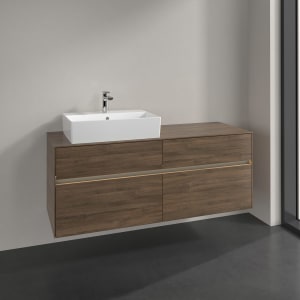 Villeroy & Boch Collaro Waschtischunterschrank 140 x 50 cm, mit 4 Auszügen und LED-Beleuchtung