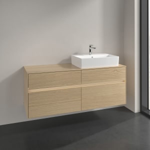 Villeroy & Boch Collaro Waschtischunterschrank 140 x 50 cm, mit 4 Auszügen und LED-Beleuchtung
