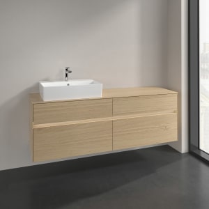 Villeroy & Boch Collaro Waschtischunterschrank 160 x 50 cm, mit 4 Auszügen und LED-Beleuchtung