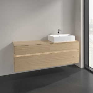 Villeroy & Boch Collaro Waschtischunterschrank 160 x 50 cm, mit 4 Auszügen und LED-Beleuchtung