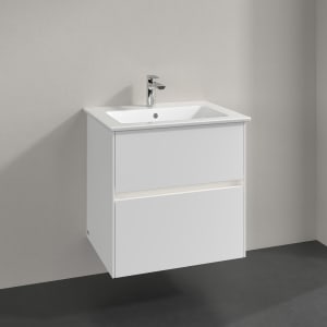 Villeroy & Boch Collaro Waschtischunterschrank 61 x 48 cm, mit 2 Auszügen und LED-Beleuchtung für Venticello Waschtisch
