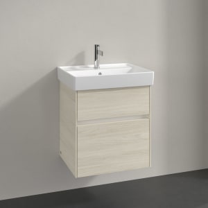 Villeroy & Boch Collaro Waschtischunterschrank 51 x 54,6 cm , mit LED-Beleuchtung, mit 2 Auszügen
