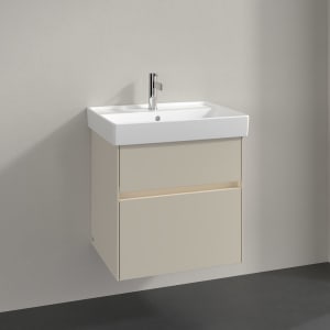 Villeroy & Boch Collaro Waschtischunterschrank 55,4 x 54,6 cm , mit LED-Beleuchtung, mit 2 Auszügen