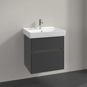 Villeroy & Boch Collaro Waschtischunterschrank 55,4 x 54,6 cm , mit LED-Beleuchtung, mit 2 Auszügen
