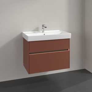 Villeroy & Boch Collaro Waschtischunterschrank 75,4 x 54,6 cm , mit LED-Beleuchtung, mit 2 Auszügen