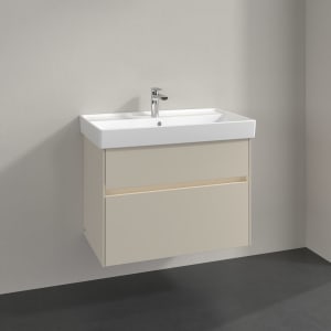 Villeroy & Boch Collaro Waschtischunterschrank 75,4 x 54,6 cm , mit LED-Beleuchtung, mit 2 Auszügen