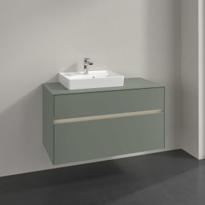 Villeroy & Boch Collaro Waschtischunterschrank 100 x 54,8 cm , mit LED-Beleuchtung, mit 2 Auszügen
