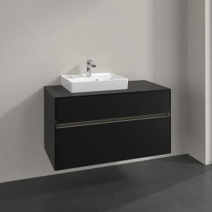 Villeroy & Boch Collaro Waschtischunterschrank 100 x 54,8 cm , mit LED-Beleuchtung, mit 2 Auszügen