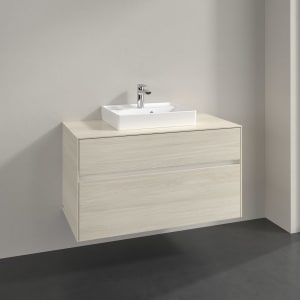 Villeroy & Boch Collaro Waschtischunterschrank 100 x 54,8 cm , mit LED-Beleuchtung, mit 2 Auszügen