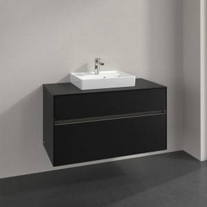 Villeroy & Boch Collaro Waschtischunterschrank 100 x 54,8 cm , mit LED-Beleuchtung, mit 2 Auszügen