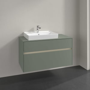 Villeroy & Boch Collaro Waschtischunterschrank 100 x 54,8 cm , mit LED-Beleuchtung, mit 2 Auszügen