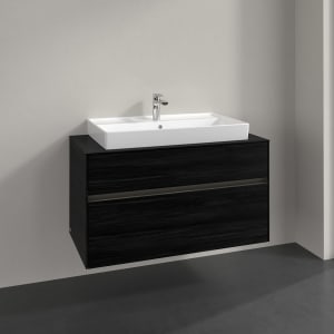 Villeroy & Boch Collaro Waschtischunterschrank 100 x 54,8 cm , mit LED-Beleuchtung, mit 2 Auszügen