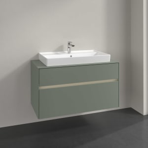 Villeroy & Boch Collaro Waschtischunterschrank 100 x 54,8 cm , mit LED-Beleuchtung, mit 2 Auszügen