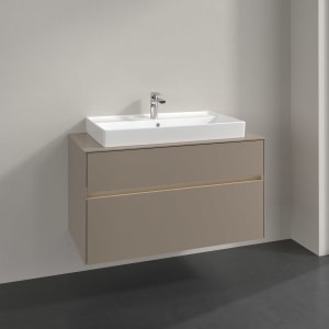 Villeroy & Boch Collaro Waschtischunterschrank 100 x 54,8 cm , mit LED-Beleuchtung, mit 2 Auszügen