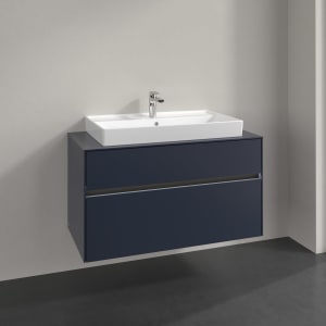 Villeroy & Boch Collaro Waschtischunterschrank 100 x 54,8 cm , mit LED-Beleuchtung, mit 2 Auszügen