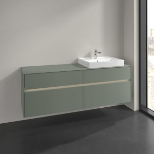 Villeroy & Boch Collaro Waschtischunterschrank 160 x 54,8 cm , mit LED-Beleuchtung, mit 4 Auszügen
