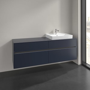Villeroy & Boch Collaro Waschtischunterschrank 160 x 54,8 cm , mit LED-Beleuchtung, mit 4 Auszügen