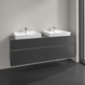 Villeroy & Boch Collaro Waschtischunterschrank 160 x 54,8 cm , mit LED-Beleuchtung, mit 4 Auszügen