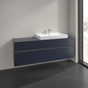 Villeroy & Boch Collaro Waschtischunterschrank 160 x 54,8 cm , mit LED-Beleuchtung, mit 4 Auszügen