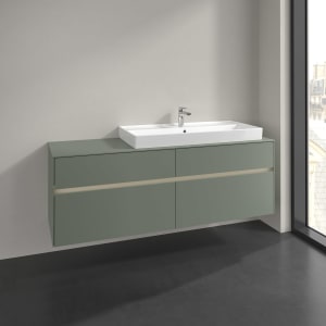 Villeroy & Boch Collaro Waschtischunterschrank 160 x 54,8 cm , mit LED-Beleuchtung, mit 4 Auszügen