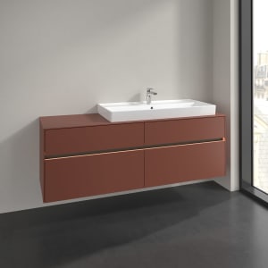 Villeroy & Boch Collaro Waschtischunterschrank 160 x 54,8 cm , mit LED-Beleuchtung, mit 4 Auszügen