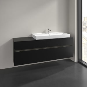 Villeroy & Boch Collaro Waschtischunterschrank 160 x 54,8 cm , mit LED-Beleuchtung, mit 4 Auszügen