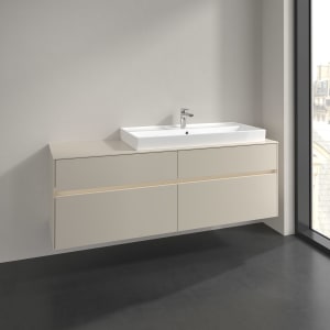 Villeroy & Boch Collaro Waschtischunterschrank 160 x 54,8 cm , mit LED-Beleuchtung, mit 4 Auszügen