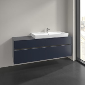 Villeroy & Boch Collaro Waschtischunterschrank 160 x 54,8 cm , mit LED-Beleuchtung, mit 4 Auszügen