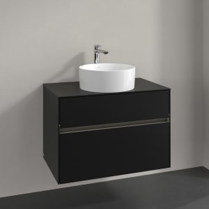 Villeroy & Boch Collaro Waschtischunterschrank 80 x 54,8 cm , mit LED-Beleuchtung, mit 2 Auszügen