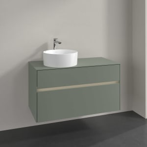 Villeroy & Boch Collaro Waschtischunterschrank 100 x 54,8 cm , mit LED-Beleuchtung, mit 2 Auszügen