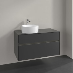 Villeroy & Boch Collaro Waschtischunterschrank 100 x 54,8 cm , mit LED-Beleuchtung, mit 2 Auszügen