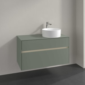 Villeroy & Boch Collaro Waschtischunterschrank 100 x 54,8 cm , mit LED-Beleuchtung, mit 2 Auszügen