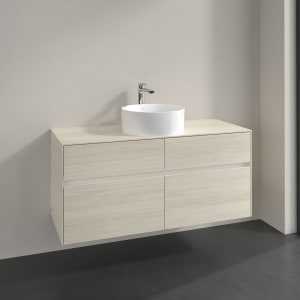 Villeroy & Boch Collaro Waschtischunterschrank 120 x 54,8 cm , mit LED-Beleuchtung, mit 4 Auszügen