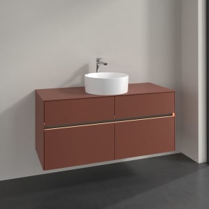 Villeroy & Boch Collaro Waschtischunterschrank 120 x 54,8 cm , mit LED-Beleuchtung, mit 4 Auszügen