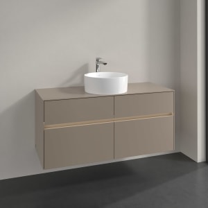 Villeroy & Boch Collaro Waschtischunterschrank 120 x 54,8 cm , mit LED-Beleuchtung, mit 4 Auszügen