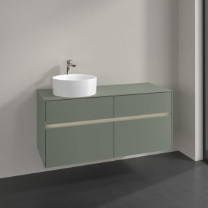 Villeroy & Boch Collaro Waschtischunterschrank 120 x 54,8 cm , mit LED-Beleuchtung, mit 4 Auszügen