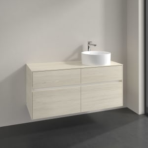 Villeroy & Boch Collaro Waschtischunterschrank 120 x 54,8 cm , mit LED-Beleuchtung, mit 4 Auszügen