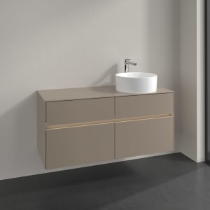 Villeroy & Boch Collaro Waschtischunterschrank 120 x 54,8 cm , mit LED-Beleuchtung, mit 4 Auszügen
