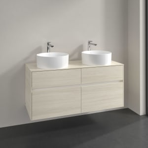 Villeroy & Boch Collaro Waschtischunterschrank 120 x 54,8 cm , mit LED-Beleuchtung, mit 4 Auszügen