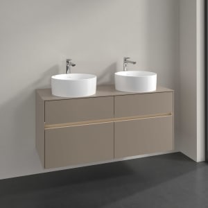 Villeroy & Boch Collaro Waschtischunterschrank 120 x 54,8 cm , mit LED-Beleuchtung, mit 4 Auszügen