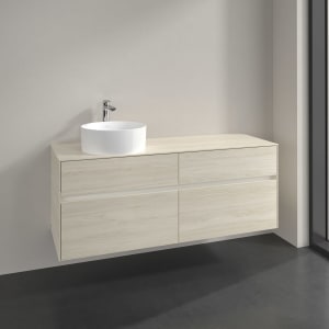Villeroy & Boch Collaro Waschtischunterschrank 140 x 54,8 cm , mit LED-Beleuchtung, mit 4 Auszügen