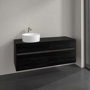 Villeroy & Boch Collaro Waschtischunterschrank 140 x 54,8 cm , mit LED-Beleuchtung, mit 4 Auszügen