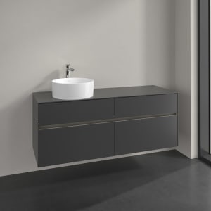 Villeroy & Boch Collaro Waschtischunterschrank 140 x 54,8 cm , mit LED-Beleuchtung, mit 4 Auszügen